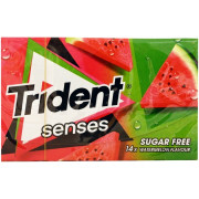 TRIDENT SENSES Καρπούζι 27gr.(ΠΡΑΣΙΝΟ-ΚΟΚΚΙΝΟ)