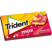 TRIDENT MAX Ροδάκινο-Καρπούζι (ΠΟΡΤΟΚΑΛΙ-φυλλ.)