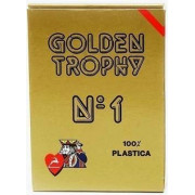 Τράπουλα-100% Πλαστική "MODIANO GOLDEN TROPHY" (ΚΟΚΚΙΝΗ)