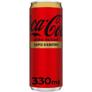 COCA-COLA Zero Χωρίς Καφεΐνη 330ml