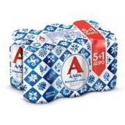 ΑΛΦΑ κουτί με Θαλασσινό Αλάτι 330ml (6pack) 5+1