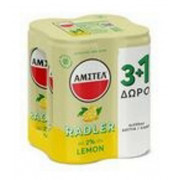AMSTEL κουτί Radler Lemon 330ml (4pack) 3+1